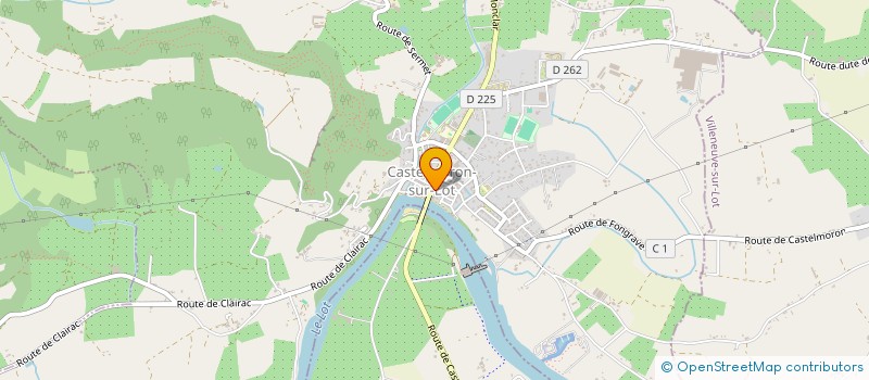 localisation de l'entreprise ASSOCIATION CULTUELLE DE L'EGLISE PROTESTANTE UNIE DE LA VALLEE DU LOT  CASTELMORON-SUR-LOT