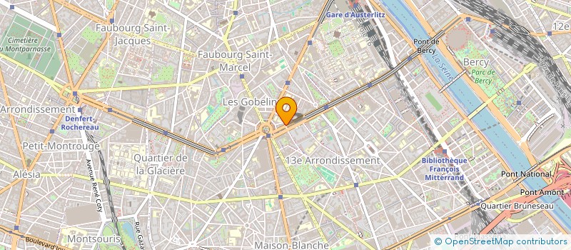 localisation de l'entreprise ASSOCIATION CULTUELLE DE L'EGLISE PROTESTANTE UNIE-PAROISSE TRINITE SAINT-MARCEL  PARIS