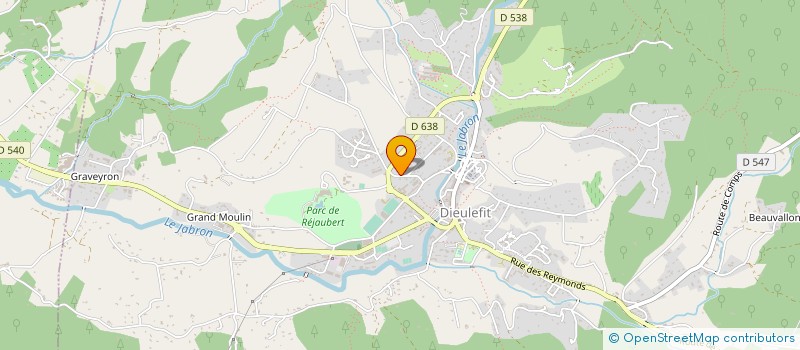 localisation de l'entreprise ASSOCIATION CULTUELLE DE LEGLISE PROTESTANTE UNIE ENTRE ROUBION ET JABRON  DIEULEFIT