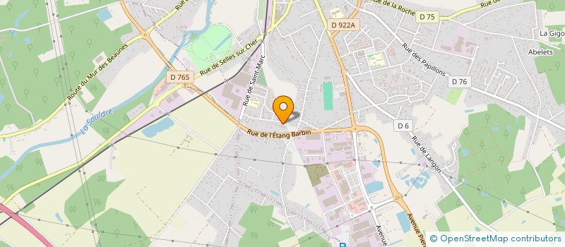 localisation de l'entreprise ASSOCIATION CULTUELLE DES MAROCAINS  ROMORANTIN-LANTHENAY