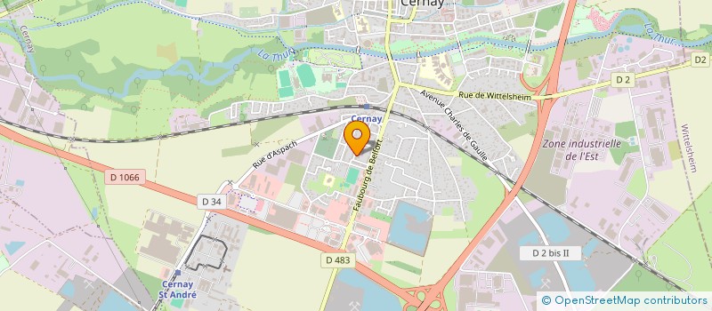 localisation de l'entreprise ASSOCIATION CULTUELLE  DES MUSULMANS DE CERNAY ET ENVIRONS  CERNAY