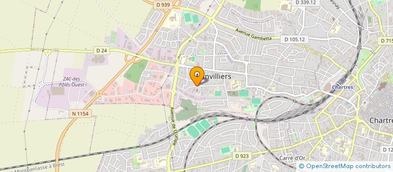 localisation de l'entreprise ASSOCIATION CULTUELLE DES MUSULMANS DE MAINVILLIERS (A.C.M.M.) à MAINVILLIERS