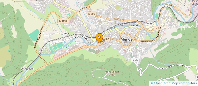 localisation de l'entreprise ASSOCIATION CULTUELLE DES MUSULMANS DE MENDE  MENDE