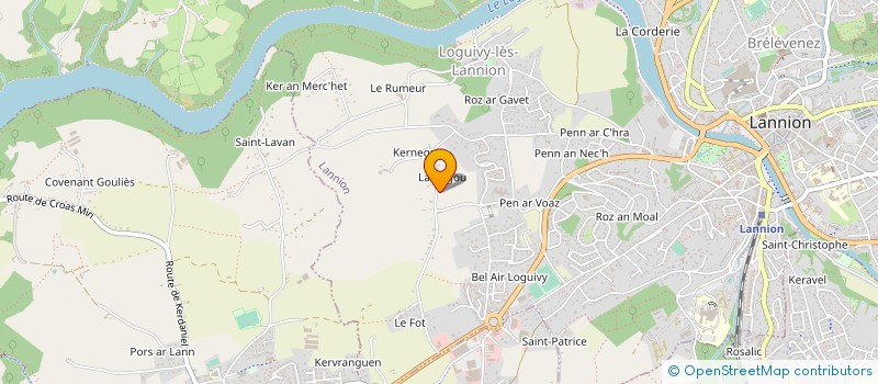 localisation de l'entreprise ASSOCIATION CULTUELLE DU MONASTERE CATHOLICOS ORTHODOXE NOTRE DAME DE KERNEGUEZ à LANNION