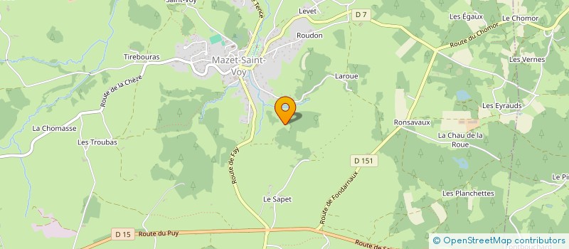 localisation de l'entreprise ASSOCIATION CULTUELLE EGLISE PROTESTANTE UNIE DE MAZET-SAINT VOY  MAZET-SAINT-VOY