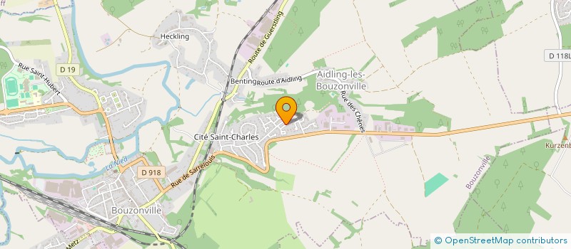 localisation de l'entreprise ASSOCIATION CULTUELLE ET CULTURELLE MUSULMANE  BOUZONVILLE