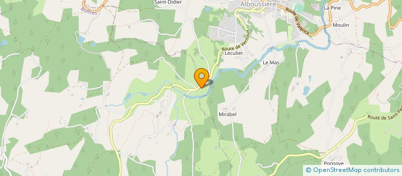 localisation de l'entreprise ASSOCIATION CULTUELLE ET EVANGELIQUE D' ALBOUSSIERE- CHAMPIS  CHAMPIS