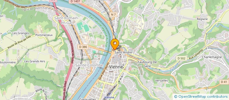 localisation de l'entreprise ASSOCIATION CULTUELLE ISLAMIQUE MOSQUEE HAMZA  VIENNE