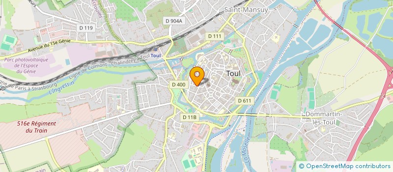 localisation de l'entreprise ASSOCIATION CULTUELLE ISRAELITE DE TOUL  TOUL