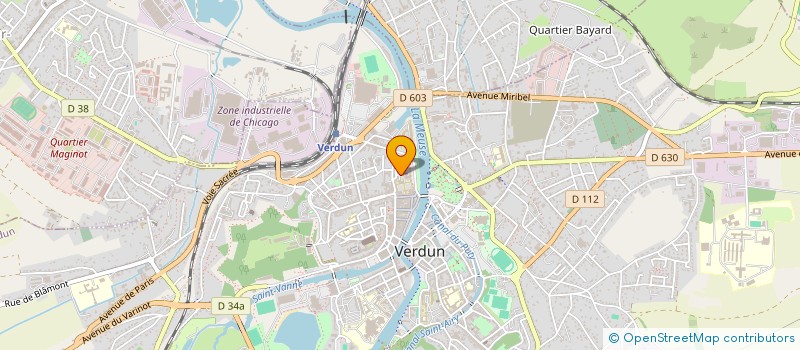 localisation de l'entreprise ASSOCIATION CULTUELLE ISRAELITE DE VERDUN ET DU NORD MEUSIEN à VERDUN