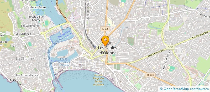 localisation de l'entreprise ASSOCIATION CULTUELLE ISRAELITE DES SABLES D'OLONNE BETH YEHOUDA à LES SABLES D'OLONNE