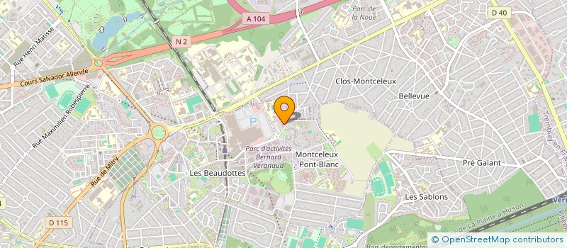 localisation de l'entreprise ASSOCIATION CULTUELLE MUSULMANE LA BENEDICTION (ACMB)  SEVRAN