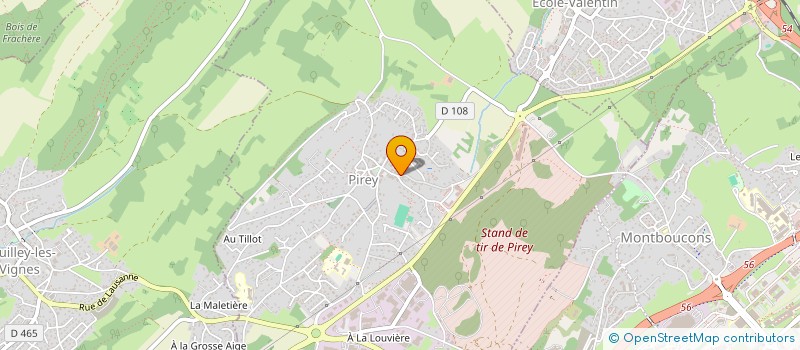 localisation de l'entreprise ASSOCIATION CULTUELLE ORTHODOXE DE BESANCON  PIREY