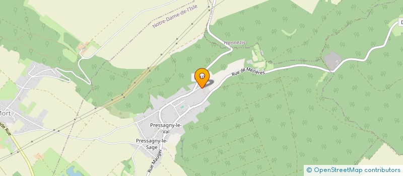 localisation de l'entreprise ASSOCIATION CULTUELLE ORTHODOXE DE VERNON ET DE SA REGION.  NOTRE-DAME-DE-L'ISLE