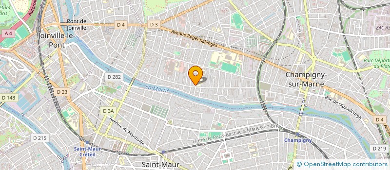 localisation de l'entreprise ASSOCIATION CULTUELLE ORTHODOXE FRANCO-ROUMAINE CHAMPIGNY-SUR-MARNE à CHAMPIGNY-SUR-MARNE