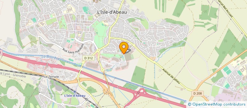 localisation de l'entreprise ASSOCIATION CULTUELLE RETOUR A LA SOURCE  L'ISLE-D'ABEAU