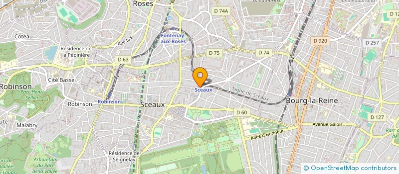 localisation de l'entreprise ASSOCIATION CULTUELLE SOKA DU BOUDDHISME DE NICHIREN à SCEAUX