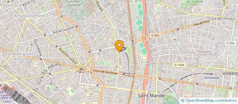 localisation de l'entreprise ASSOCIATION CULTURE AMERICA FUNK  PARIS