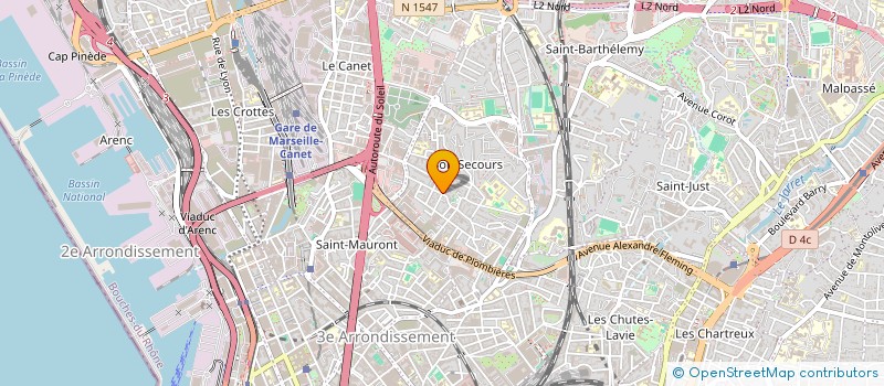localisation de l'entreprise ASSOCIATION CULTURE ET LIBERTE 14 à MARSEILLE