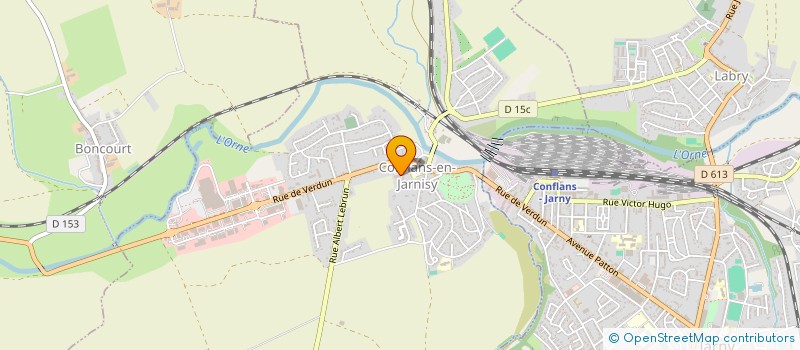 localisation de l'entreprise ASSOCIATION CULTURE ET LOISIRS  MARS-LA-TOUR