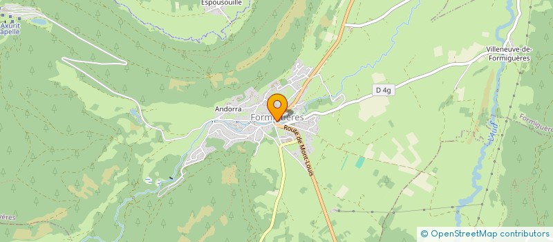 localisation de l'entreprise ASSOCIATION CULTURE ET LOISIRS  FORMIGUERES