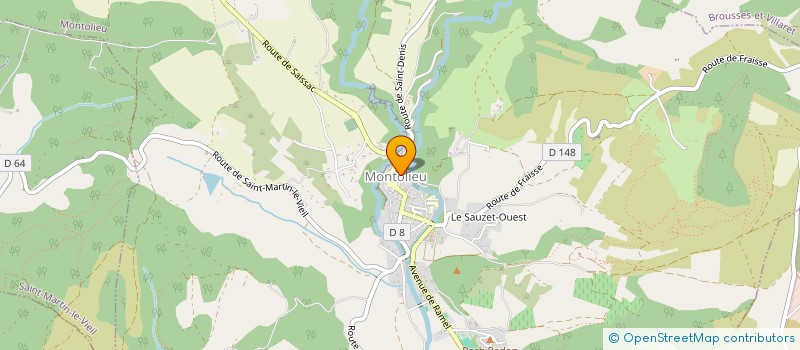 localisation de l'entreprise ASSOCIATION CULTURE ET LOISIRS  CAUX-ET-SAUZENS