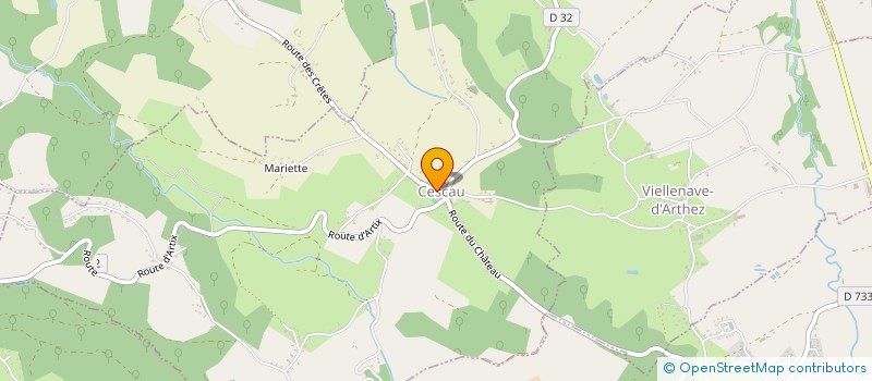 localisation de l'entreprise ASSOCIATION CULTURE ET LOISIRS DE CESCAU  CESCAU