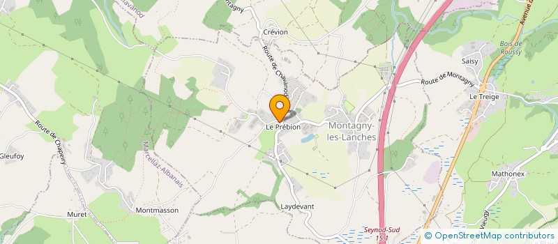 localisation de l'entreprise ASSOCIATION CULTURE ET LOISIRS DE MONTAGNY  MONTAGNY-LES-LANCHES