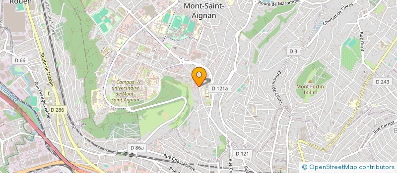 localisation de l'entreprise ASSOCIATION CULTURE ET LOISIRS DES AGENTS TERRITORIAUX DE LA VILLE DE MONT-SAINT-AIGNAN  MONT-SAINT-AIGNAN