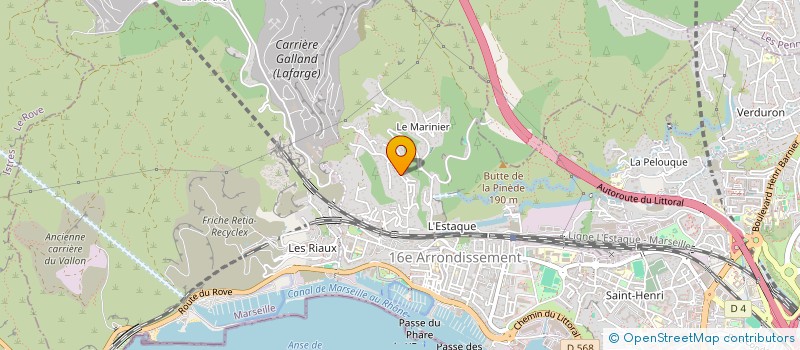 localisation de l'entreprise ASSOCIATION CULTURE ET LOISIRS DES HAUTS DE L'ESTAQUE à MARSEILLE