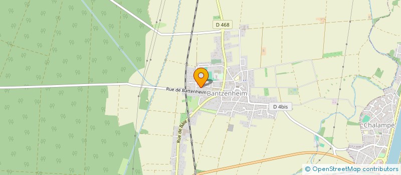 localisation de l'entreprise ASSOCIATION CULTURE ET LOISIRS - MAISON DES JEUNES ET DE LA CULTURE DE PETIT LANDAU  PETIT-LANDAU