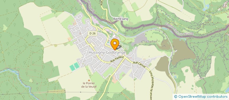 localisation de l'entreprise ASSOCIATION CULTURE ET PATRIMOINE DE HUSSIGNY-GODBRANGE  HUSSIGNY-GODBRANGE