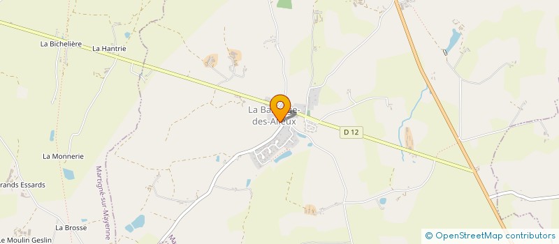 localisation de l'entreprise ASSOCIATION CULTURE ET PATRIMOINE DE LA BAZOUGE DES ALLEUX  LA BAZOUGE-DES-ALLEUX