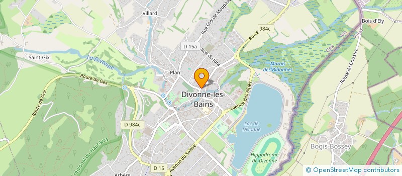 localisation de l'entreprise ASSOCIATION CULTURE ET SPIRITUALITE à DIVONNE-LES-BAINS