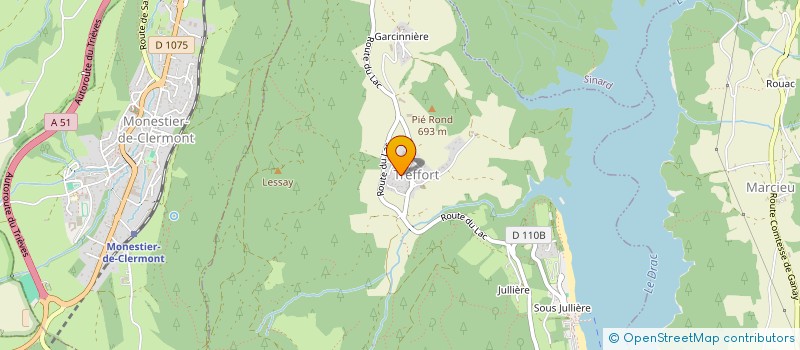 localisation de l'entreprise ASSOCIATION CULTURE ET SPORTS  SAINT-GUILLAUME