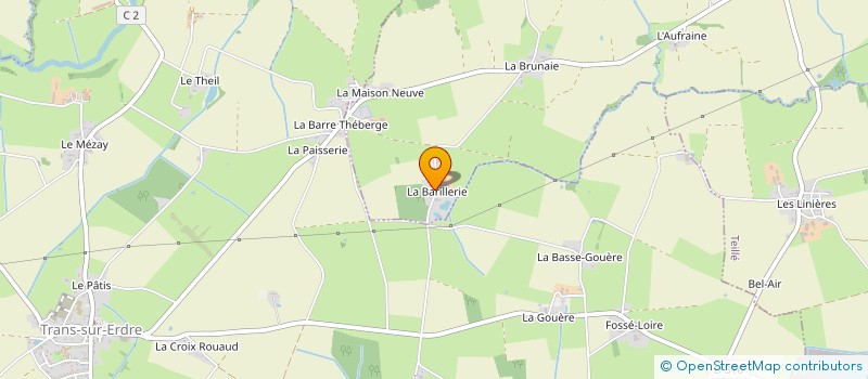 localisation de l'entreprise ASSOCIATION CULTURE ET TRADITION  TRANS-SUR-ERDRE