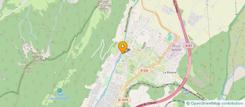 localisation de l'entreprise ASSOCIATION  CULTURE LOISIRS ANIMATIONS MANIFESTATIONS  VIF