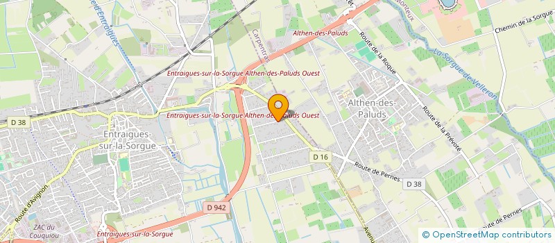 localisation de l'entreprise ASSOCIATION CULTURE PROVENCALE / FEU DE LA SAINT JEAN  ENTRAIGUES-SUR-LA-SORGUE