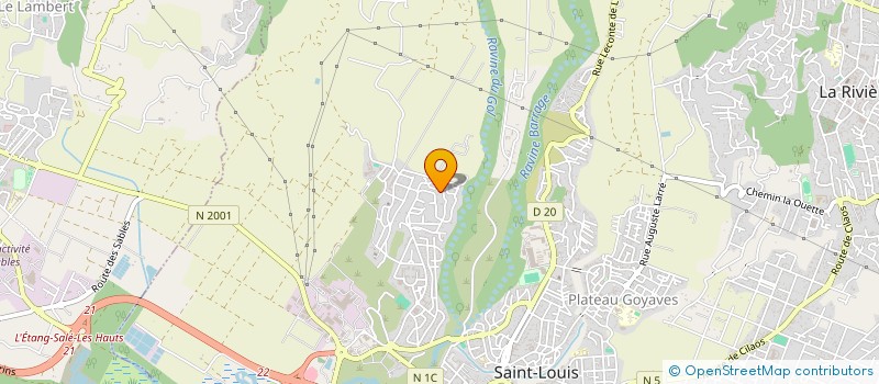 localisation de l'entreprise ASSOCIATION CULTURE REUNIONNAISE  SAINT-LOUIS