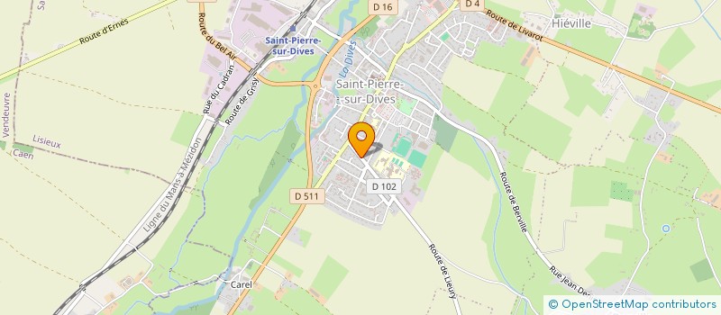 localisation de l'entreprise ASSOCIATION CULTURE SPORT LOISIRS  SAINT-PIERRE-EN-AUGE