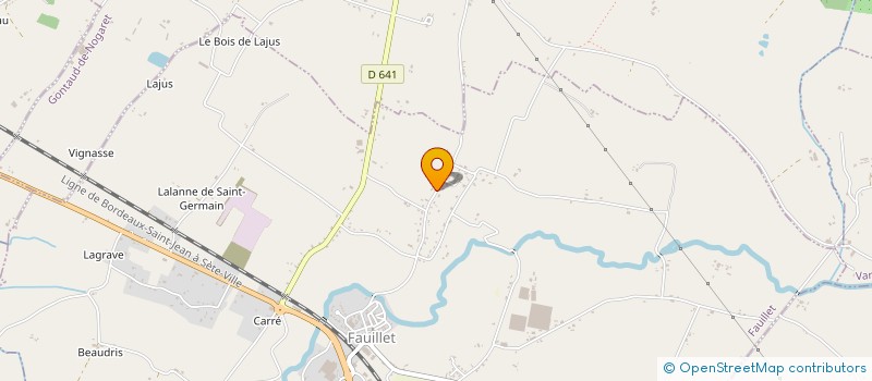 localisation de l'entreprise ASSOCIATION CULTURE SUR GARONNE  FAUILLET