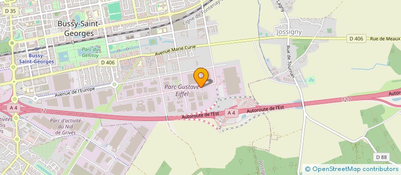 localisation de l'entreprise ASSOCIATION CULTURE TEMPS LIBRE (A.C.T.L)  BUSSY-SAINT-GEORGES