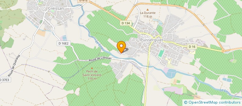 localisation de l'entreprise ASSOCIATION CULTURECHAP  PUISSERGUIER