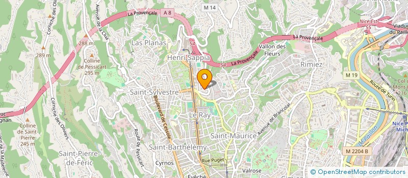 localisation de l'entreprise ASSOCIATION CULTURELLE A NOSTRA MODA  NICE