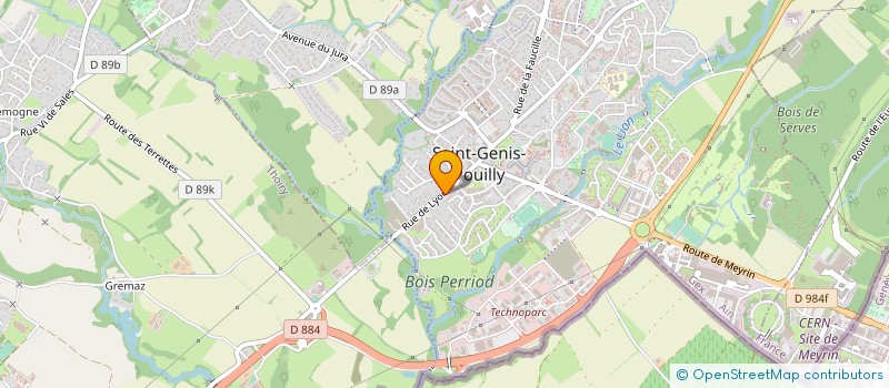 localisation de l'entreprise ASSOCIATION CULTURELLE ACCUEIL POUR TOUS DE SAINT-GENIS-POUILLY à SAINT-GENIS-POUILLY
