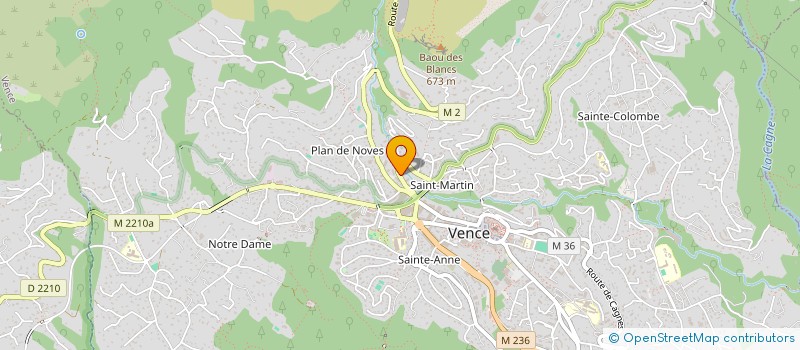 localisation de l'entreprise ASSOCIATION CULTURELLE ARCOPERA à VENCE
