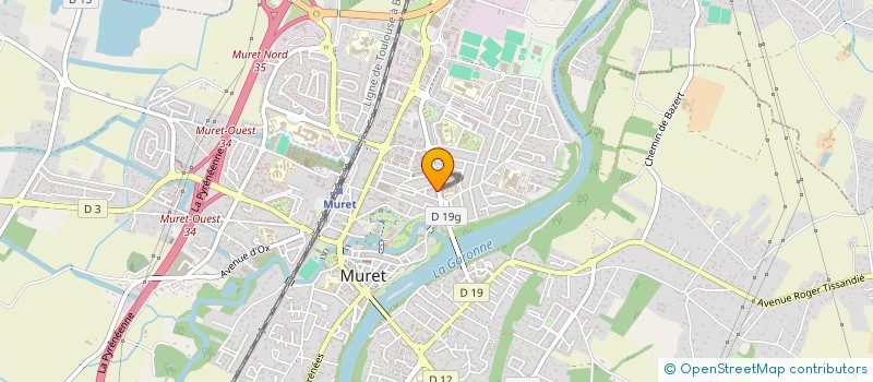 localisation de l'entreprise ASSOCIATION CULTURELLE ARTISTIQUE ET LINGUISTIQUE ITALIENNE DAMIANO  MURET