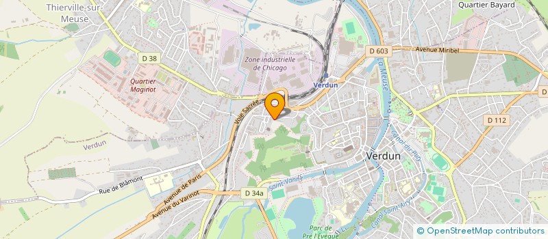 localisation de l'entreprise ASSOCIATION CULTURELLE ARTISTIQUE ET SPORTIVE à VERDUN