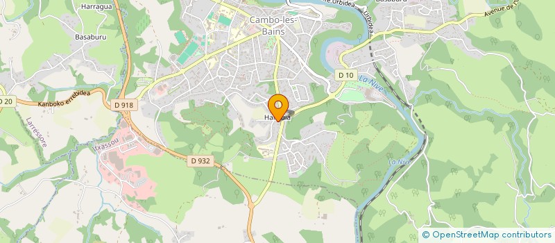 localisation de l'entreprise ASSOCIATION CULTURELLE CAMBOARDE POUR L'ORGANISATION REGULIERE DE SPECTACLES (A.C.C.O.R.D.S.)  CAMBO-LES-BAINS