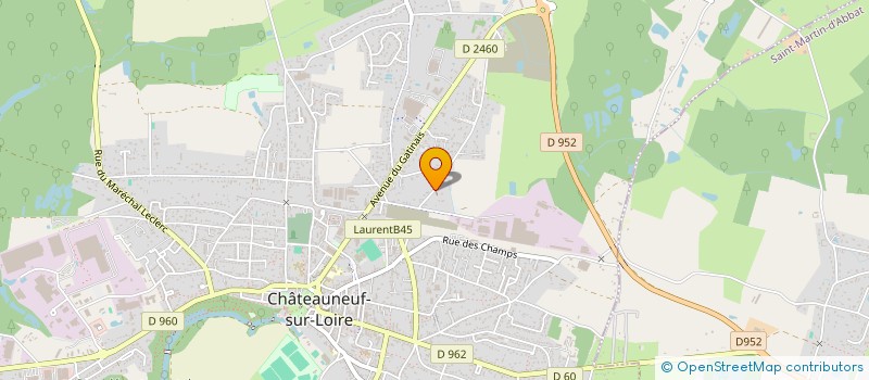 localisation de l'entreprise ASSOCIATION CULTURELLE CASTELNEUVIENNE à CHATEAUNEUF-SUR-LOIRE